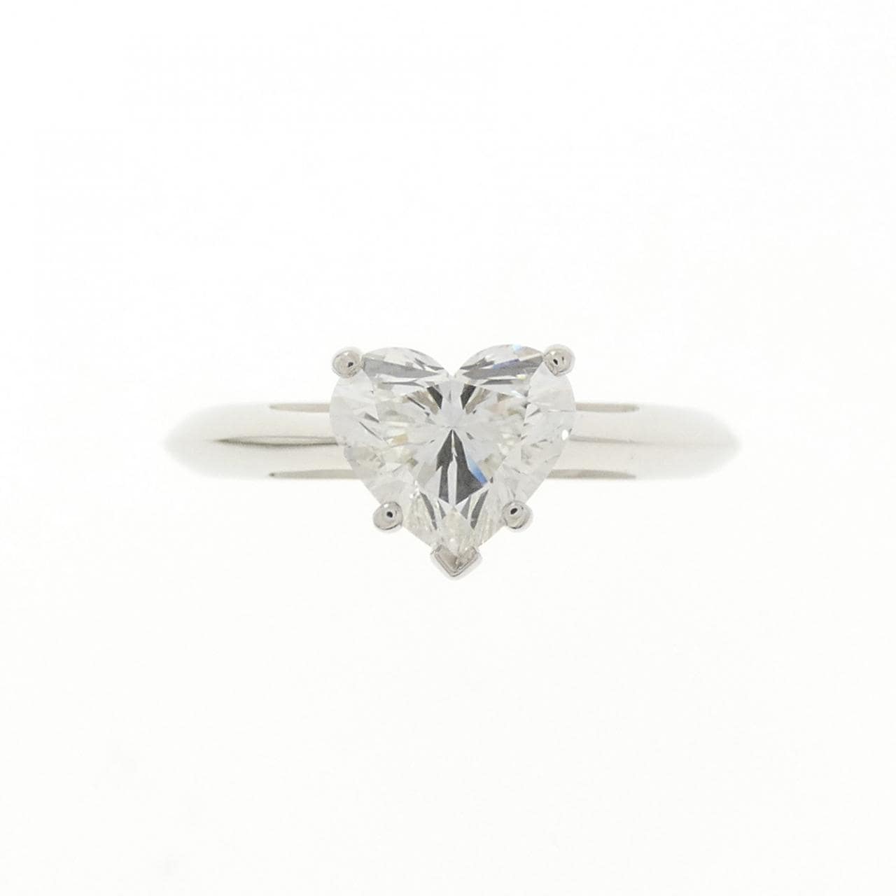 ティファニー ハートシェイプ リング 0.81CT H VVS2