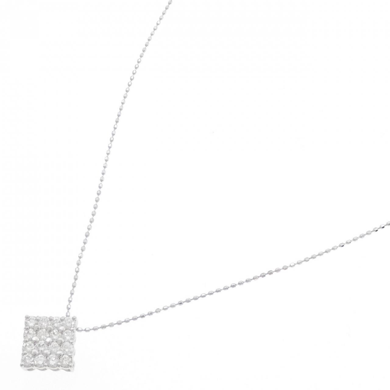 PT900/K18WG ダイヤモンド ネックレス 0.53CT