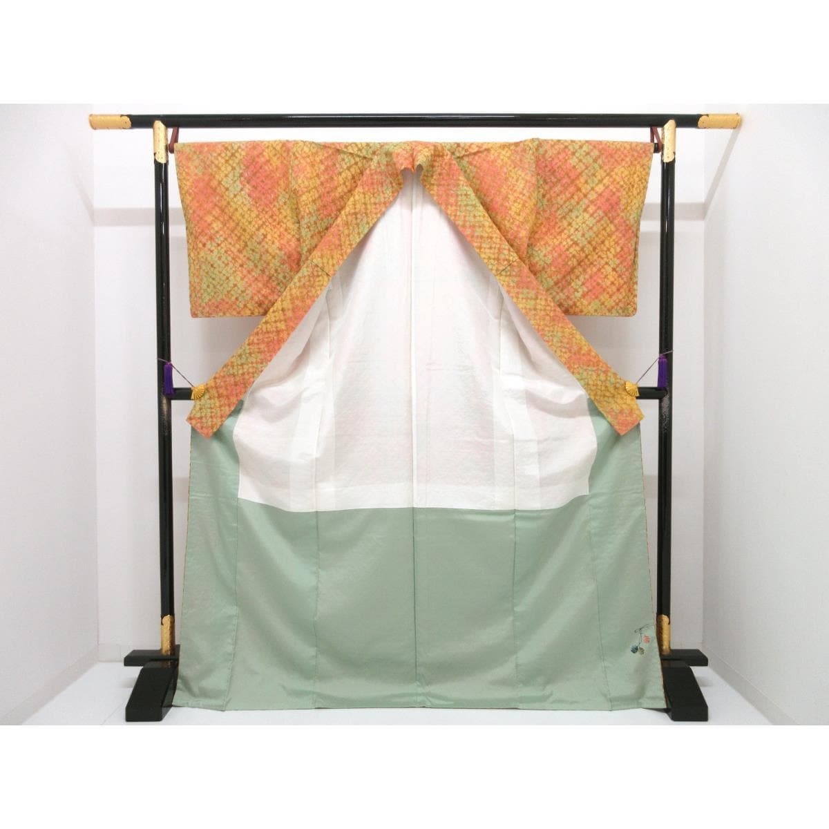 【未使用品】紬　菅原工房　漢方染紬