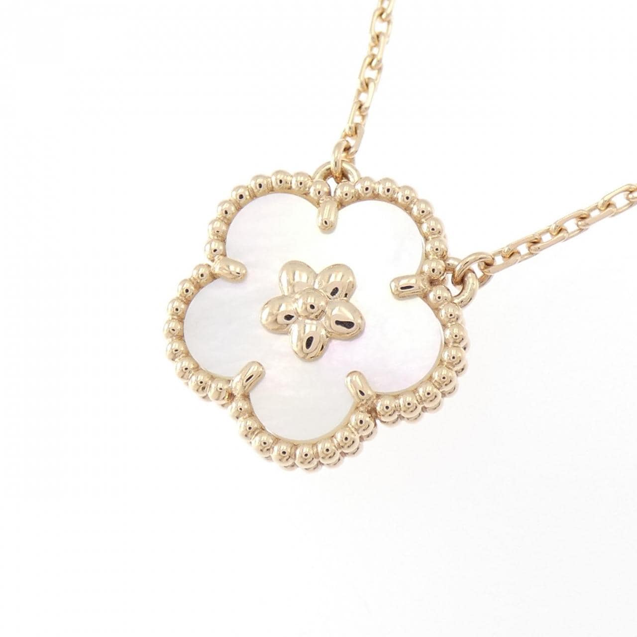 ヴァンクリーフ&アーペル ラッキー スプリング プラムブロッサム ネックレス