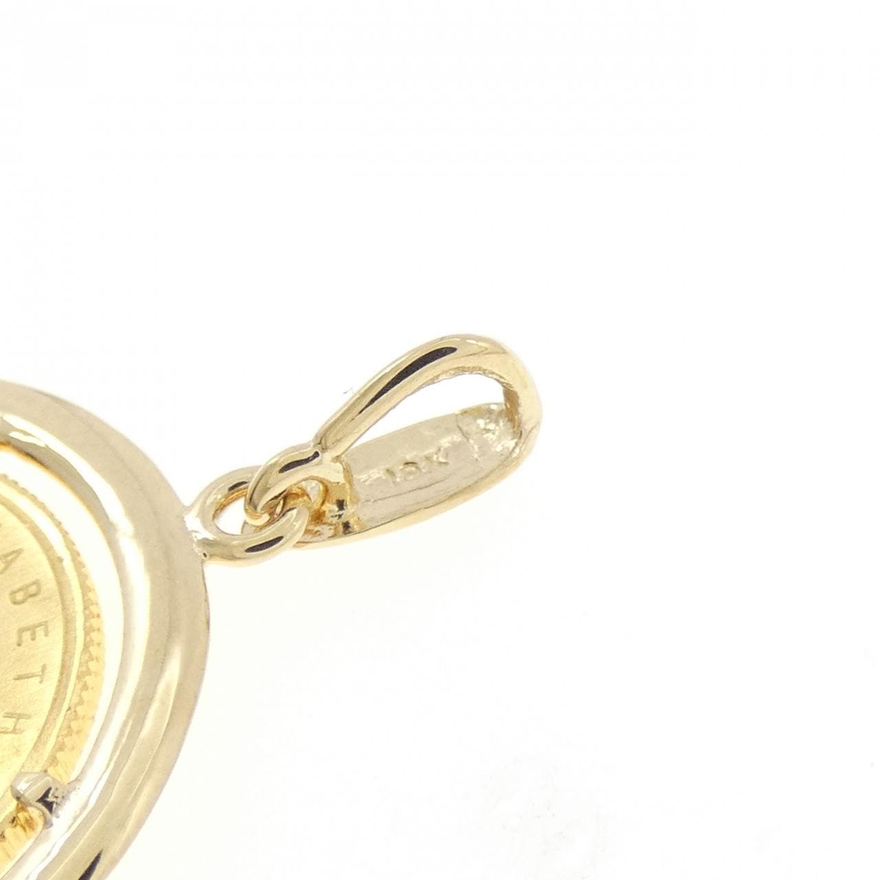 18KYG(枠) コイン ペンダント