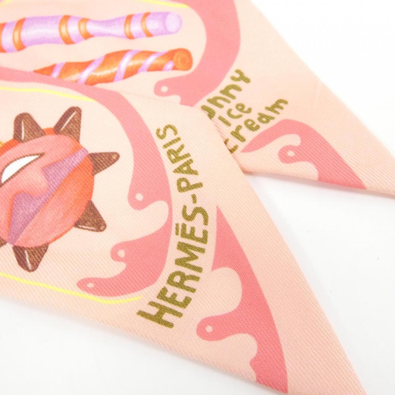 エルメス FUNNY ICE CREME ツイリー 064109S スカーフ