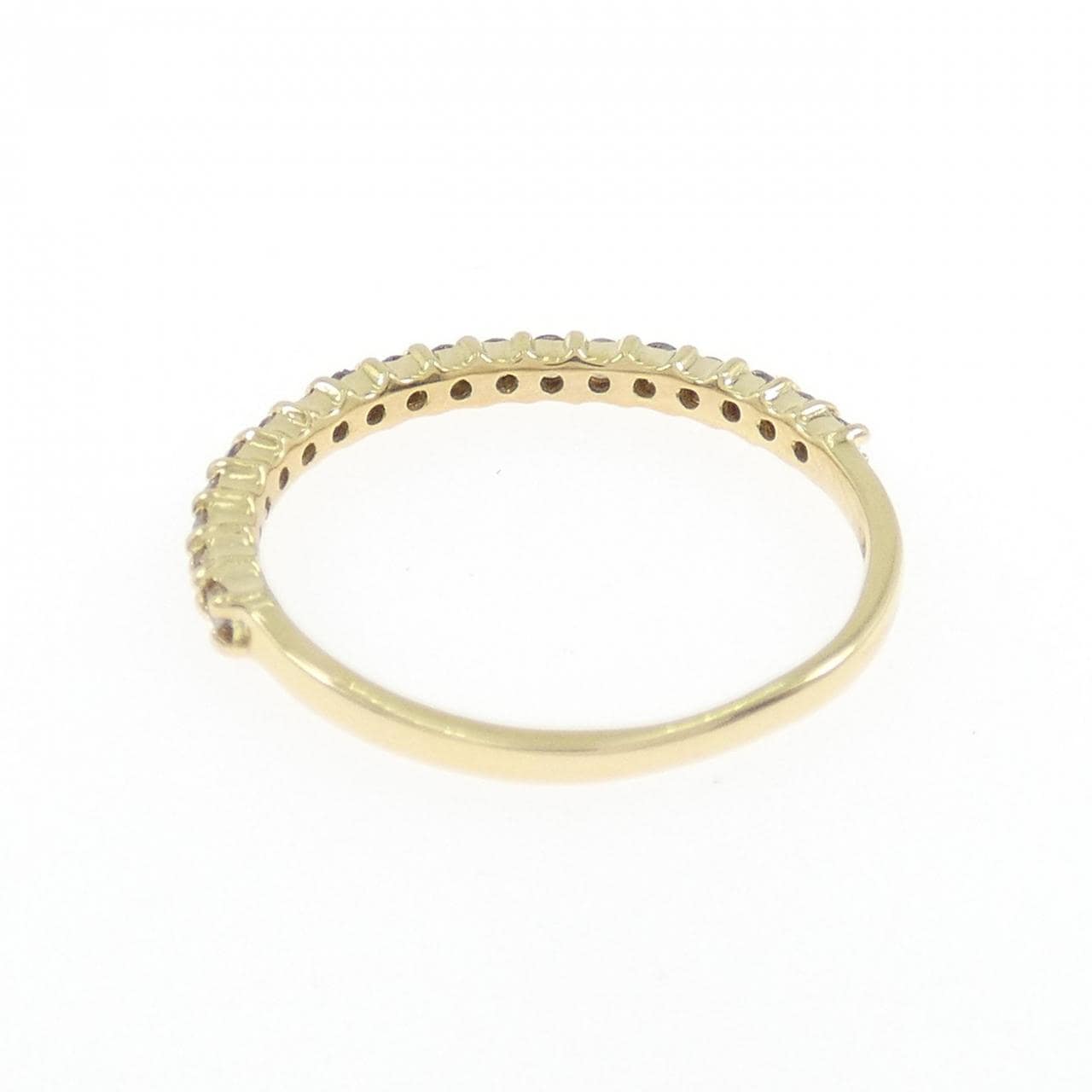 K18YG ハーフエタニティ ダイヤモンド リング 0.25CT