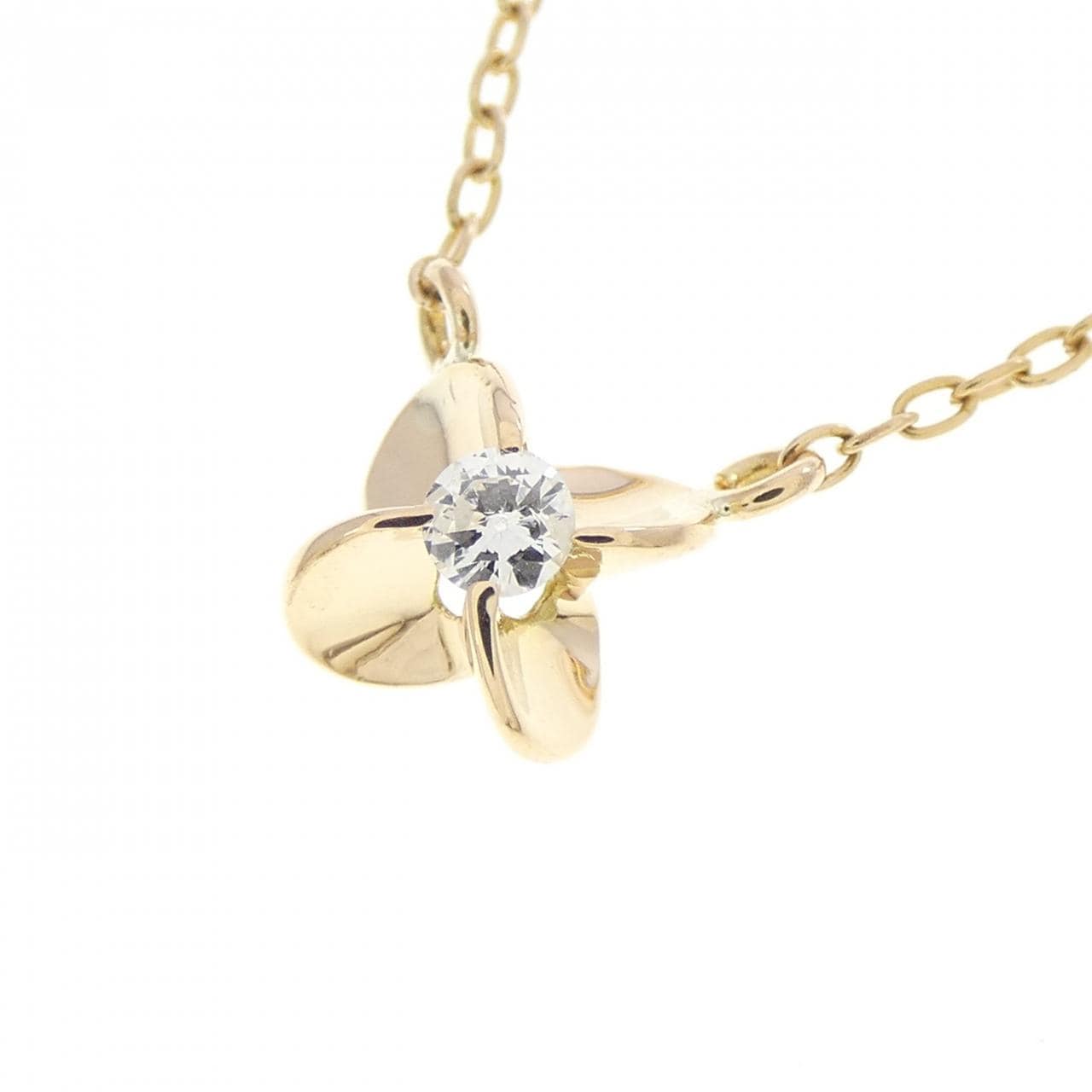 K18YG ダイヤモンド ネックレス 0.05CT