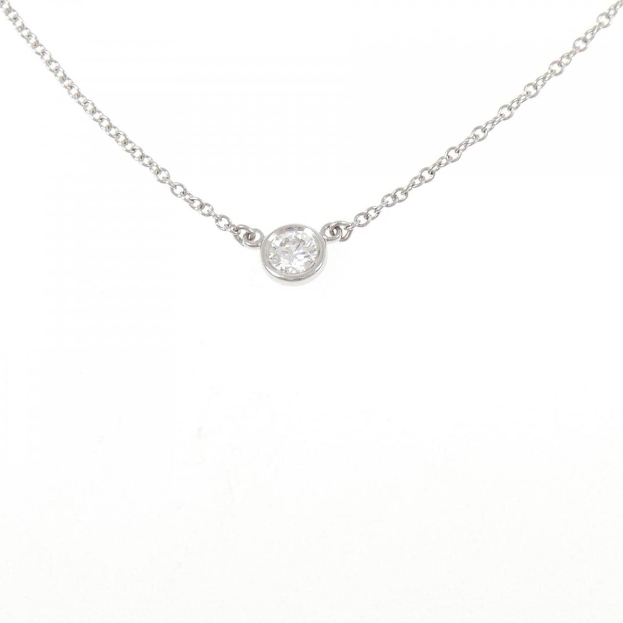 ティファニー バイザヤード ネックレス 0.18CT G VVS2 3EXT