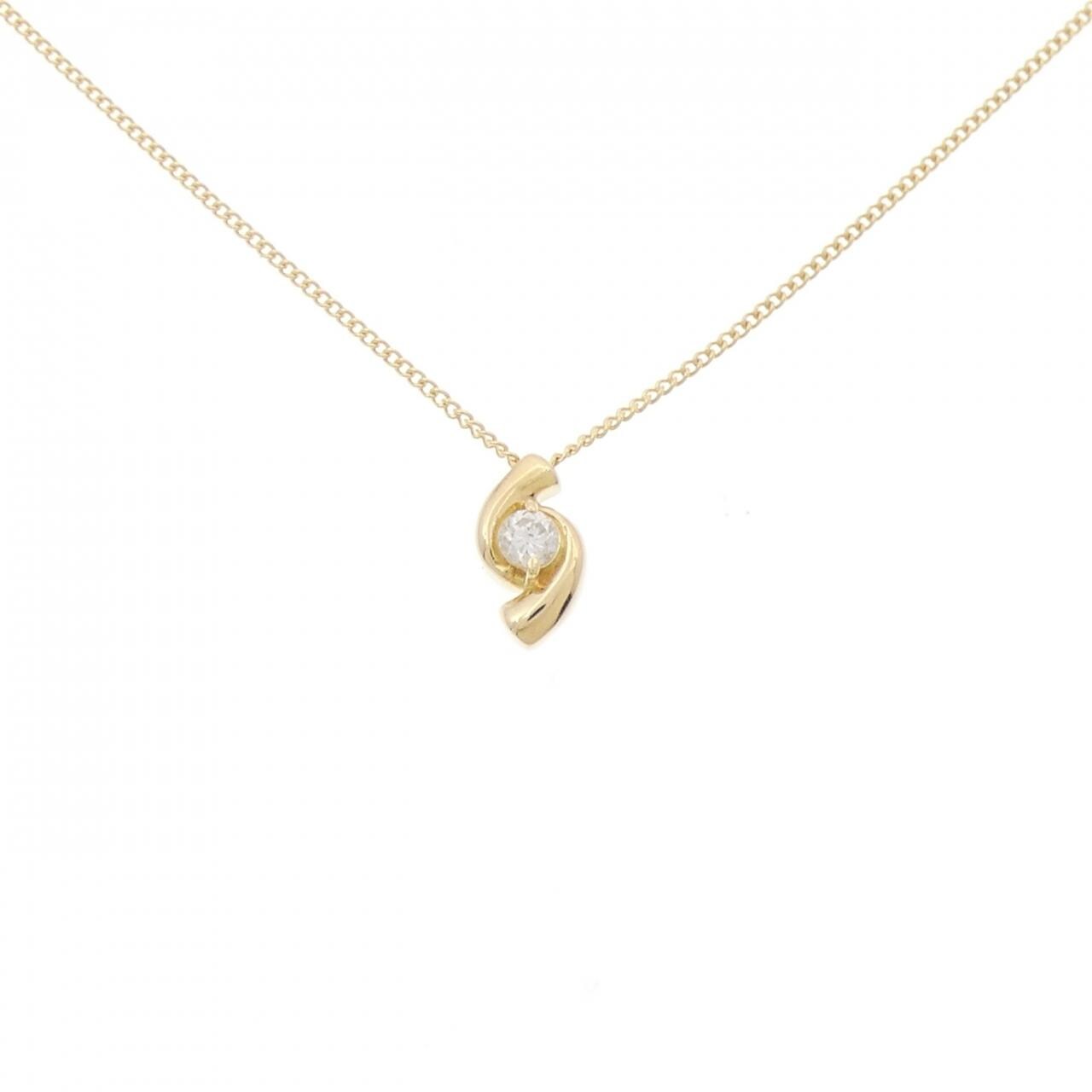 K18YG ダイヤモンド ネックレス 0.09CT