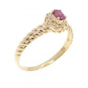 K18YG ルビー リング