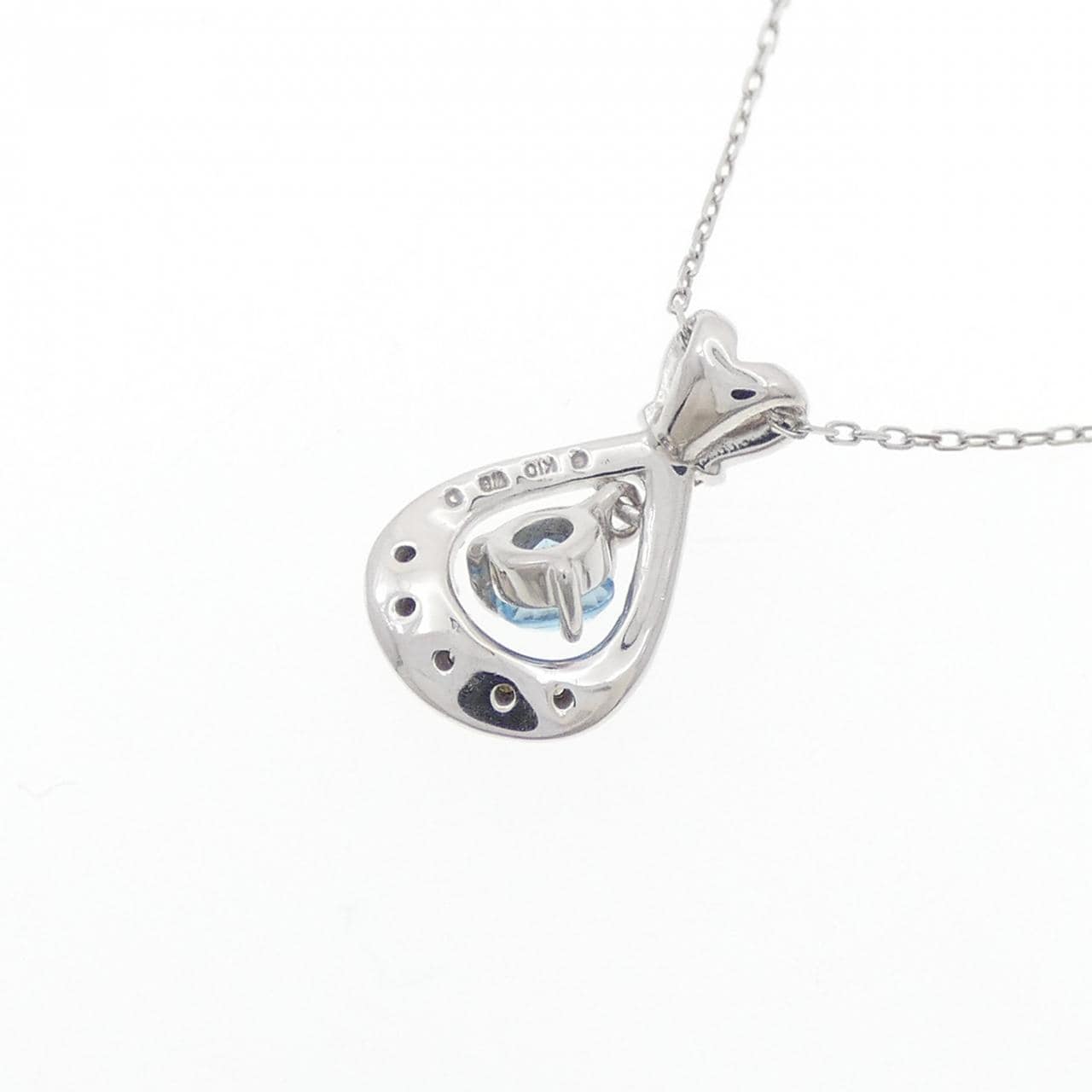 K10WG ブルートパーズ ネックレス