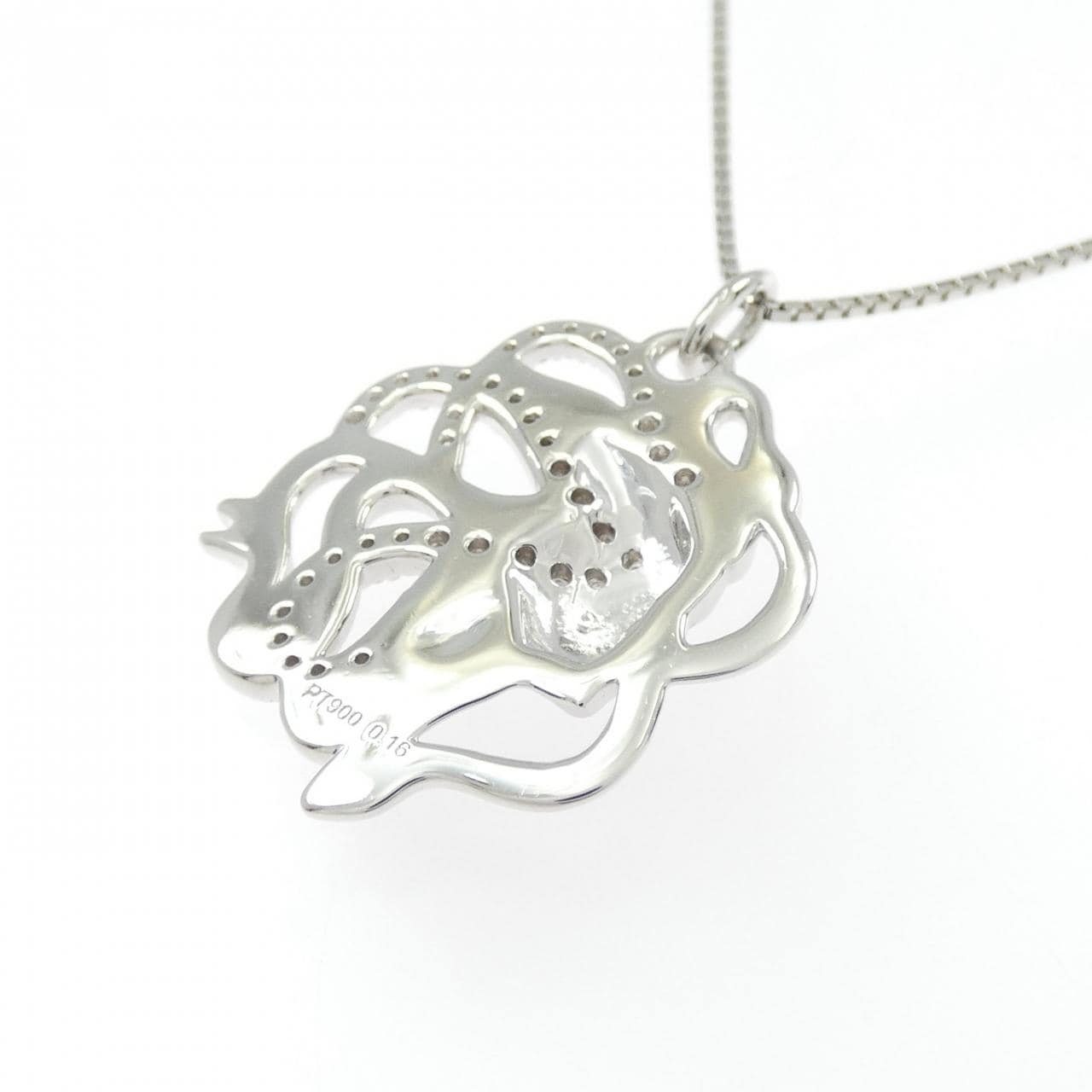 PT900/PT850 ダイヤモンド ネックレス 0.16CT