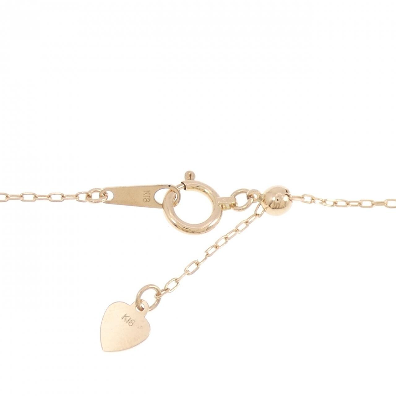 K18PG ダイヤモンド ネックレス 0.127CT