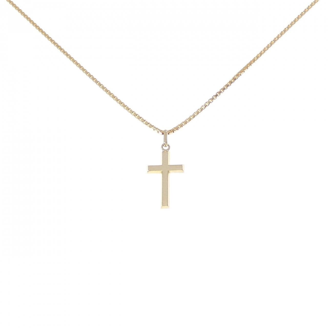 K18YG クロス ネックレス