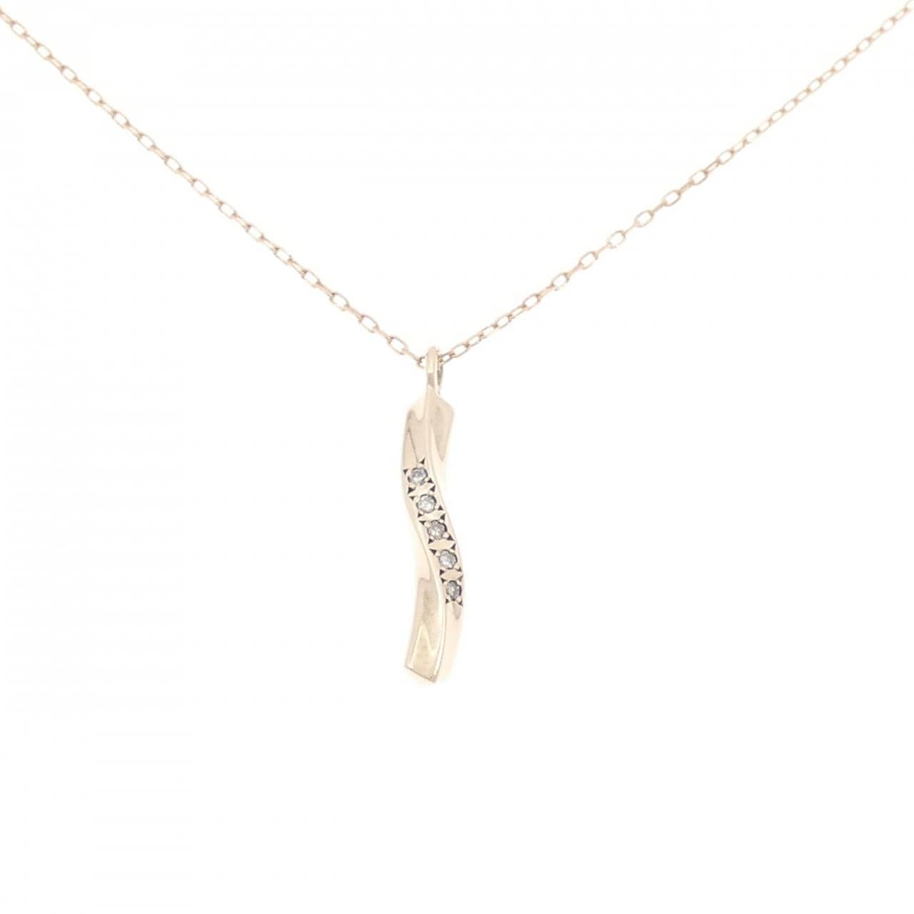 K10PG ダイヤモンド ネックレス 0.05CT
