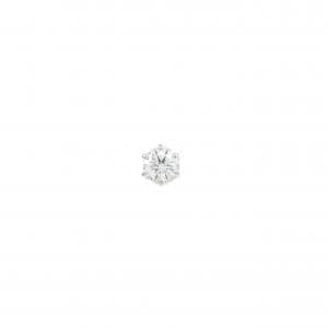 PT900 ダイヤモンド ピアス 0.273CT D VS2 EXT H&C 片耳