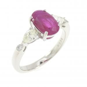PT900 ルビー リング 1.05CT