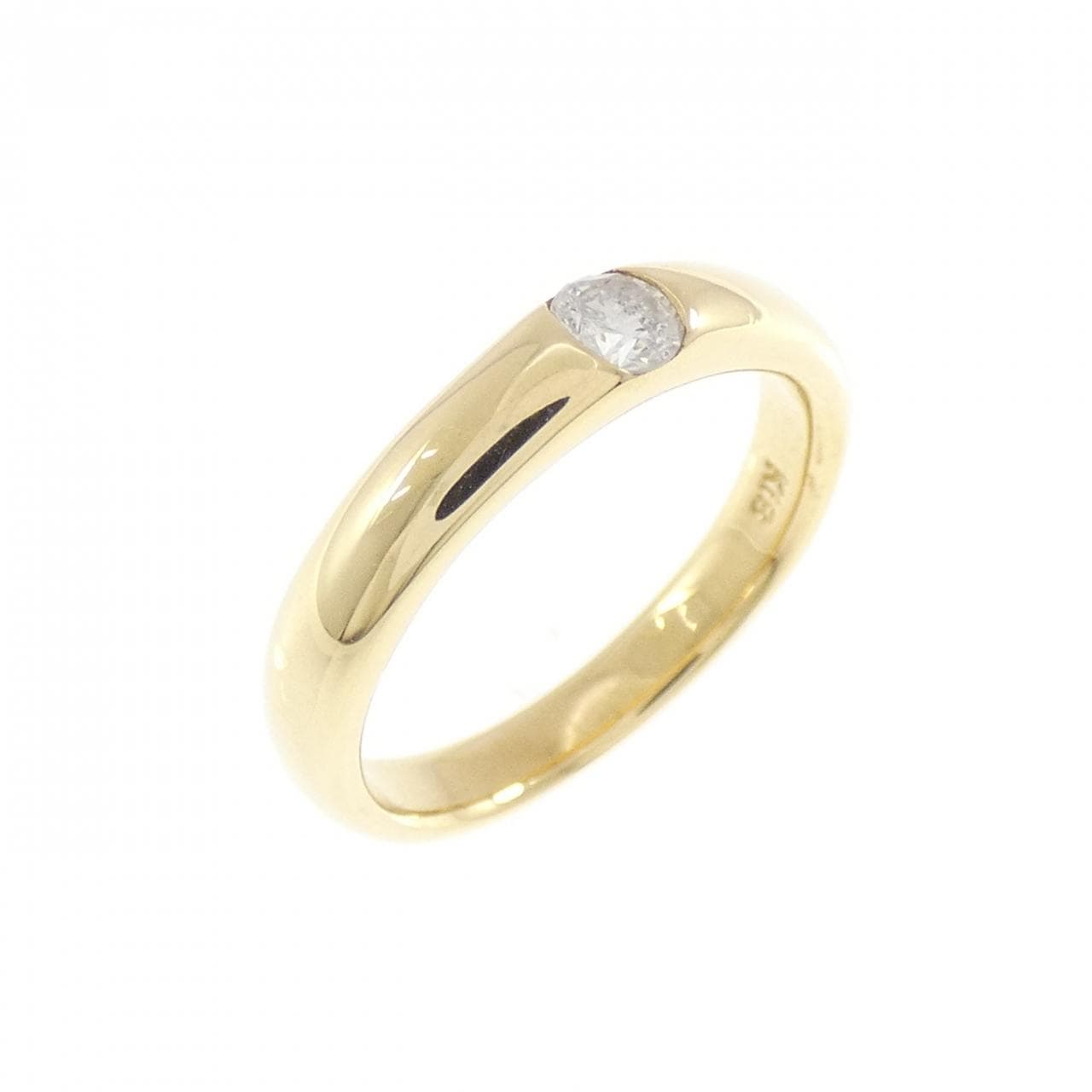 K18YG ダイヤモンド ピンキーリング 0.10CT