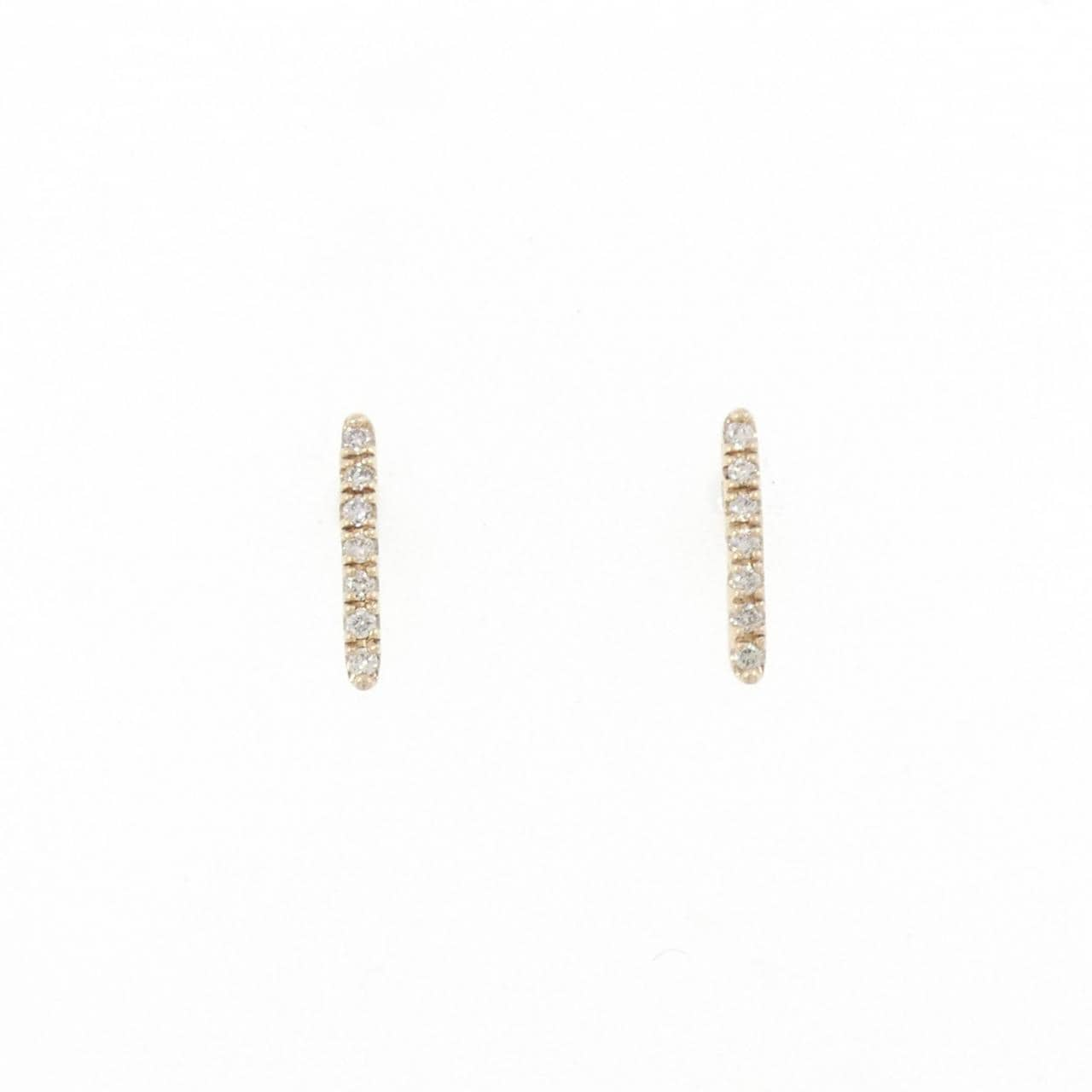 Hirotaka staple earrings 0.06CT