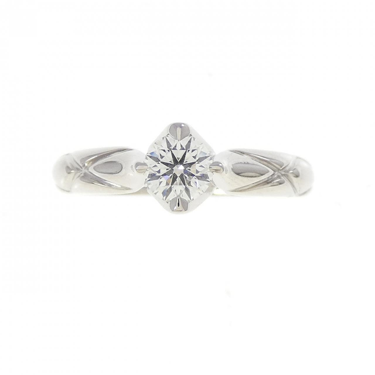 シャネル マトラッセ リング 0.29CT F VVS2 VG