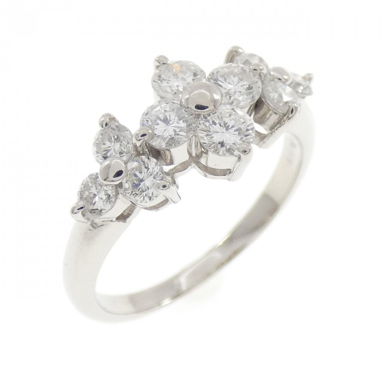 PT900 フラワー ダイヤモンド リング 1.02CT