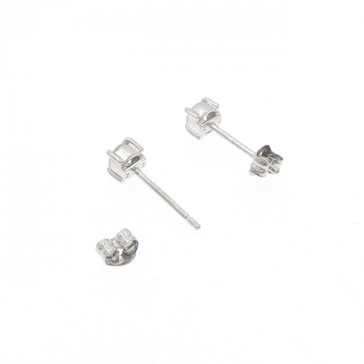 PT900 ソリティア ダイヤモンド ピアス 0.24CT