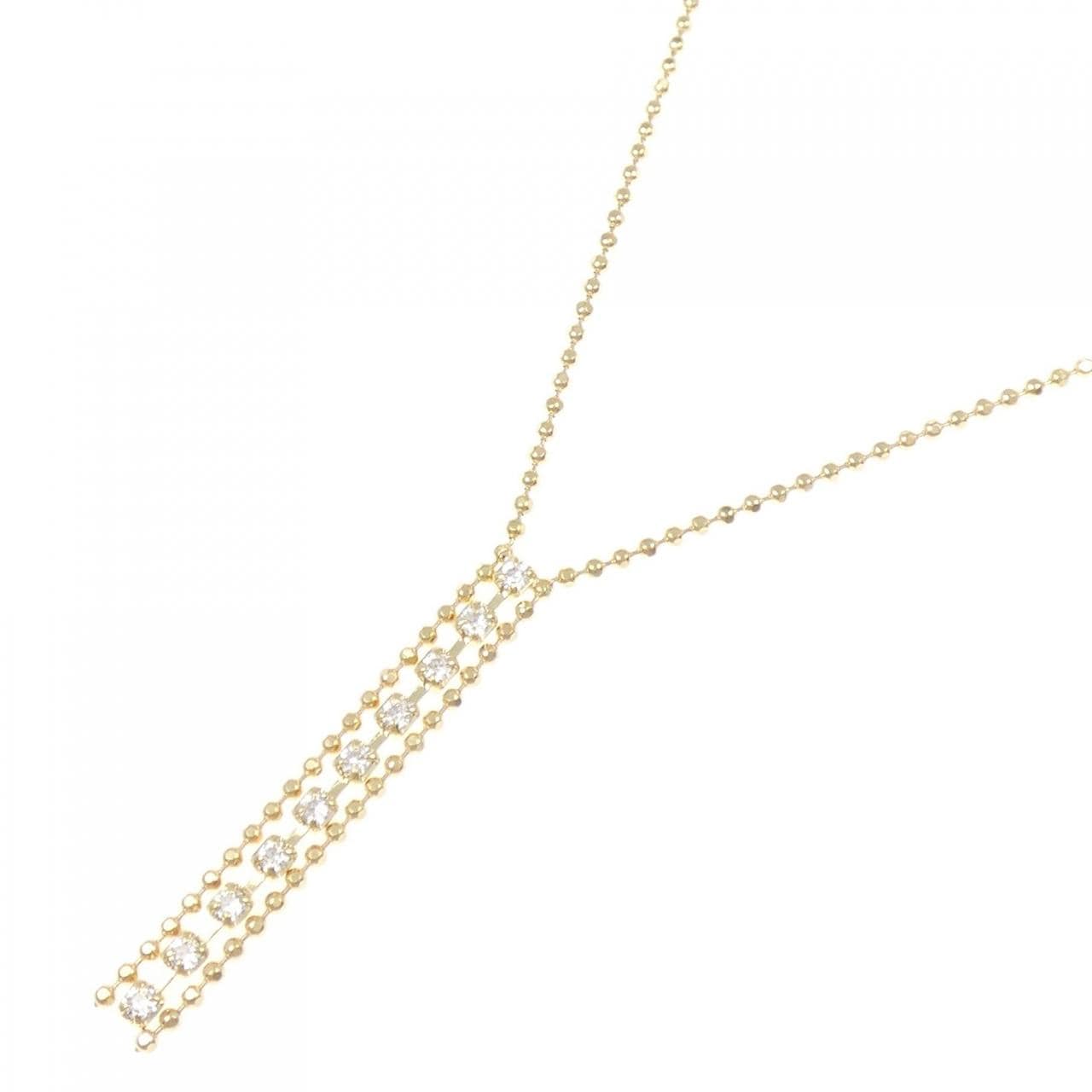 K18YG ダイヤモンド ネックレス 0.17CT