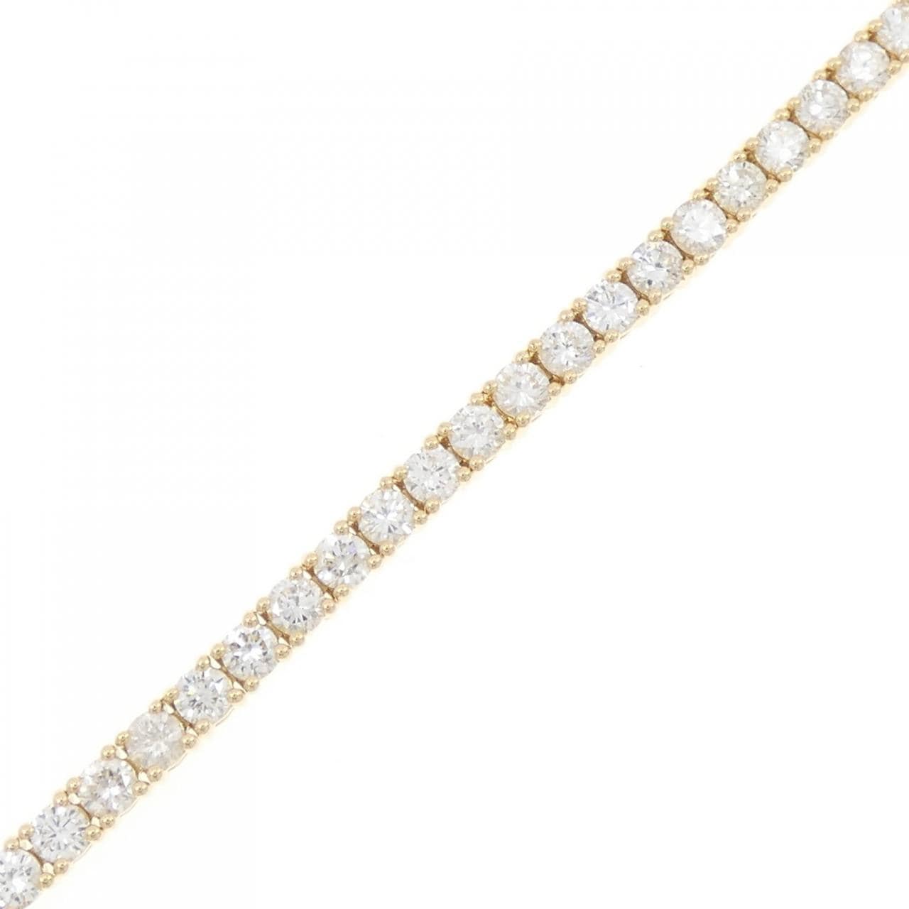 【リメイク】K18YG ダイヤモンド ブレスレット 4.27CT