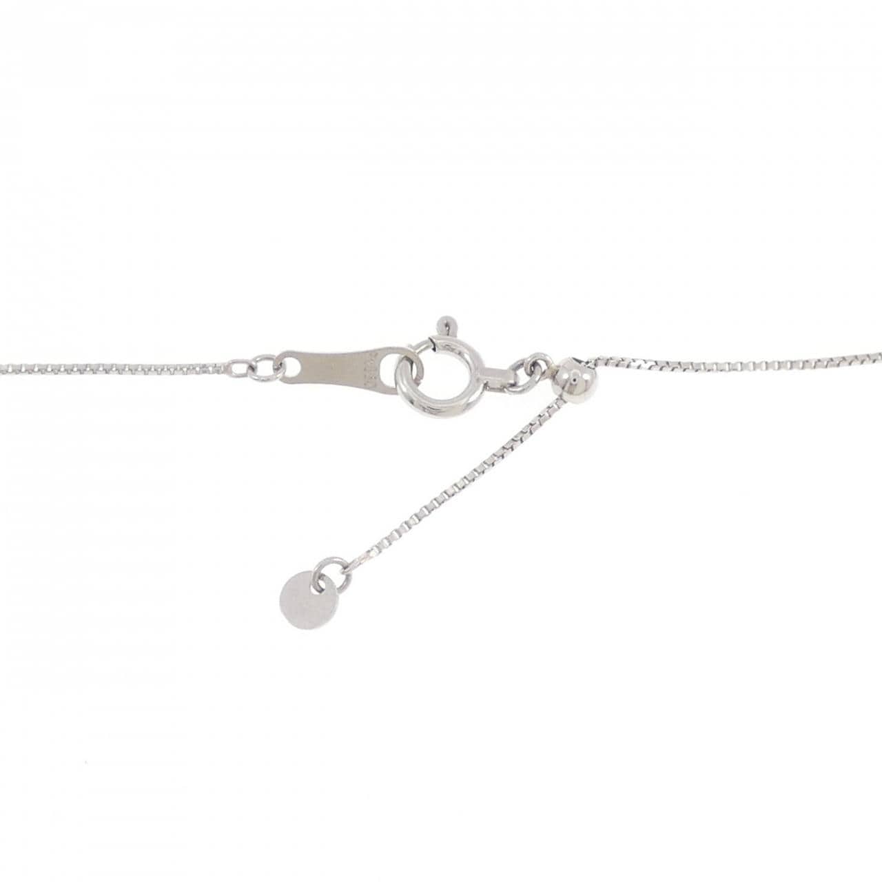 PT900/PT850 フラワー ダイヤモンド ネックレス 0.33CT