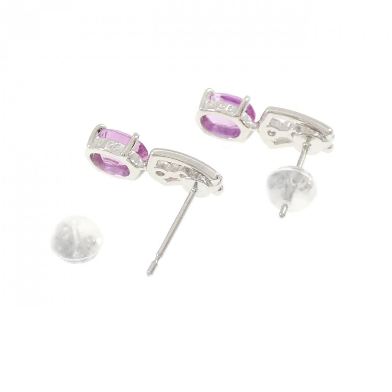 PT900 サファイヤ ピアス 1.85CT