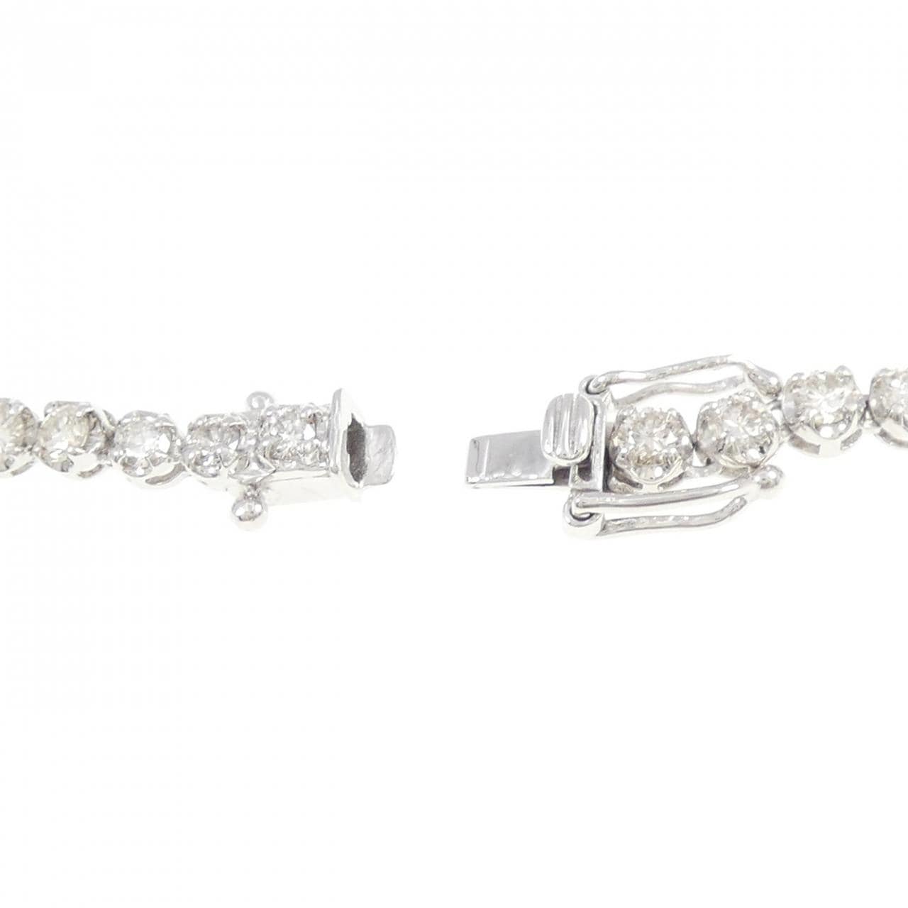 PT900/K18WG ダイヤモンド ネックレス 10.00CT