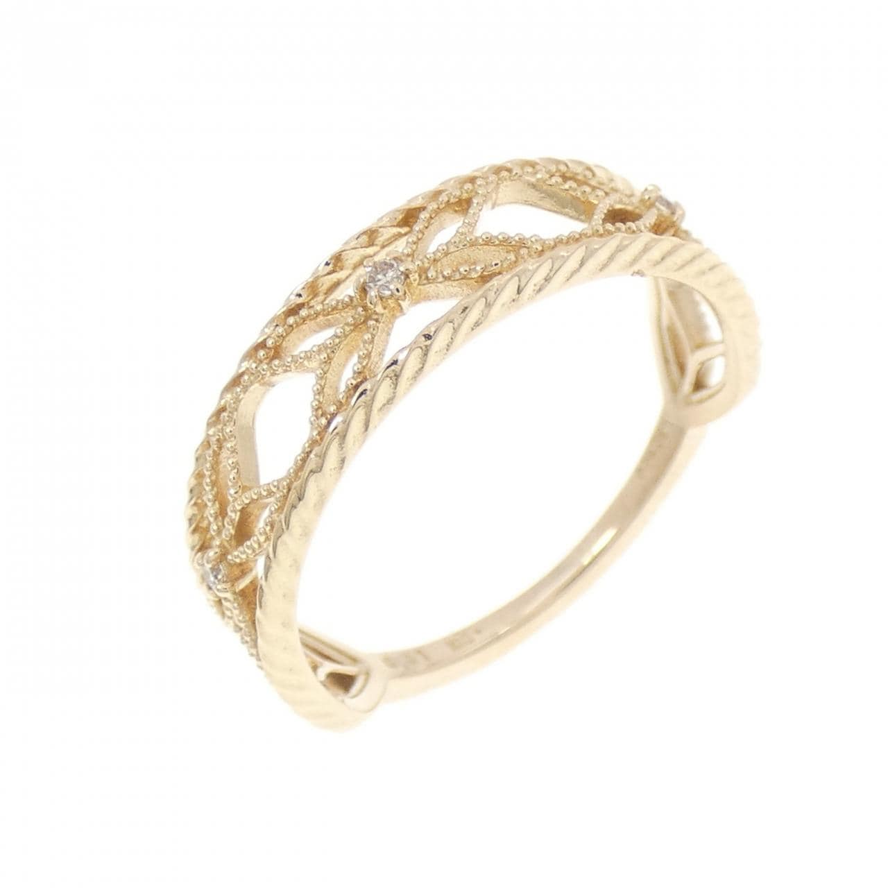 アガット ダイヤモンド リング 0.01CT