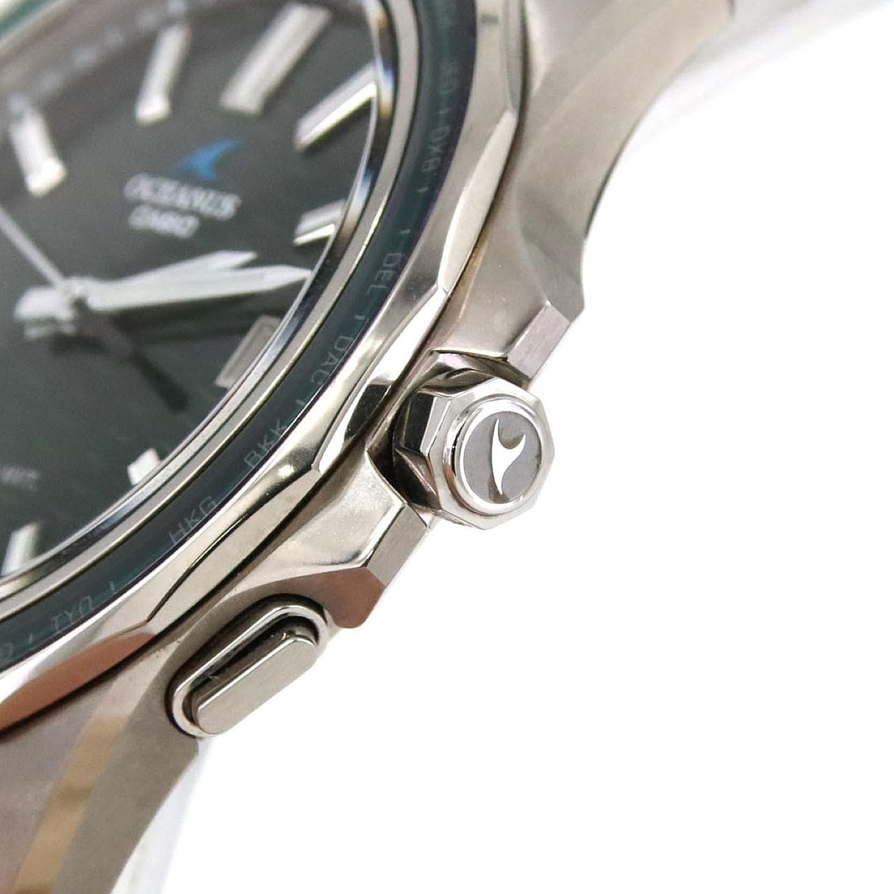 カシオ オシアナスマンタ 電波時計 OCW-S400-3AJF TI ソーラークォーツ