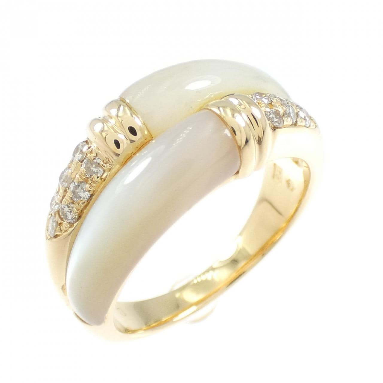 K18YG マザーオブパール リング