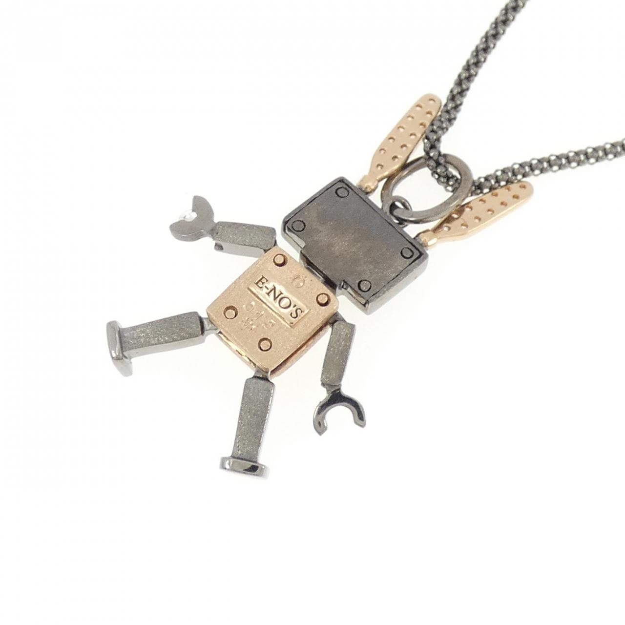 E-NOS RABBIT Diamond NECKLACE 0.15CT