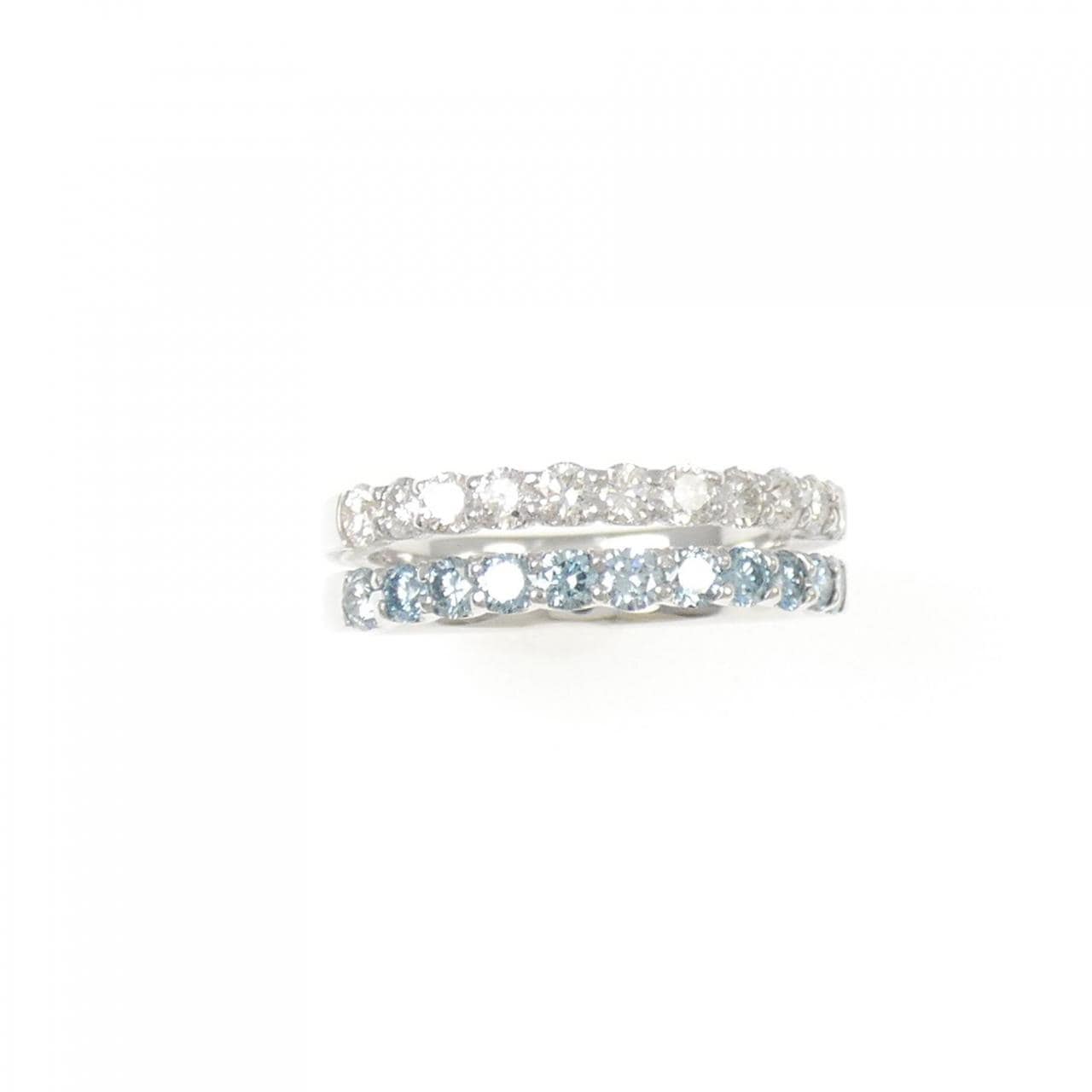 K18WG ダイヤモンド リング 1.00CT