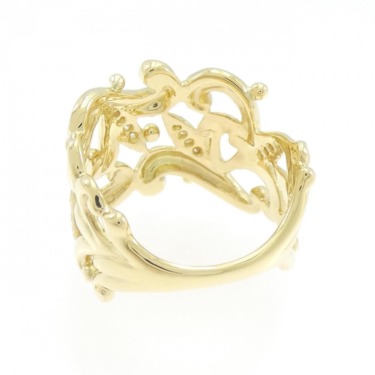 K18YG ダイヤモンド リング 0.12CT