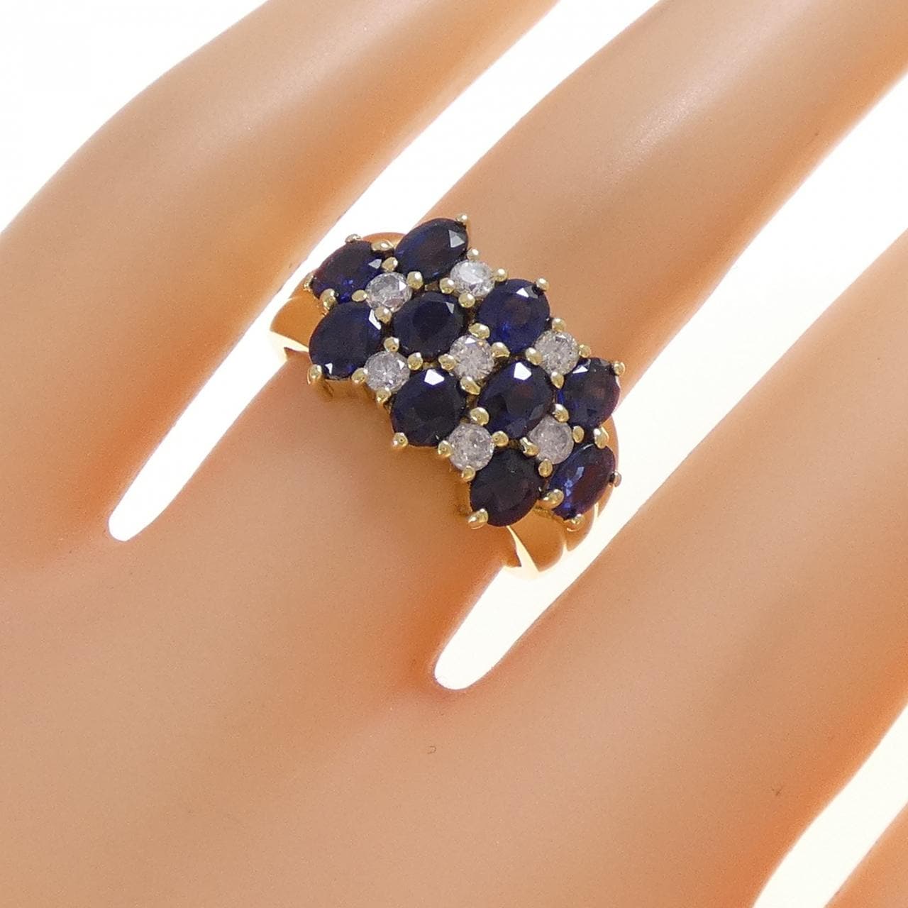 K18YG サファイヤ リング 2.79CT