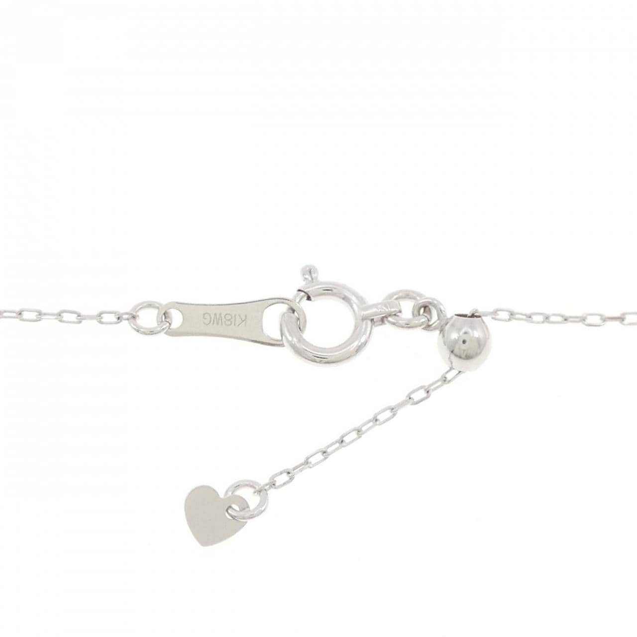 K18WG ダイヤモンド ネックレス 0.10CT