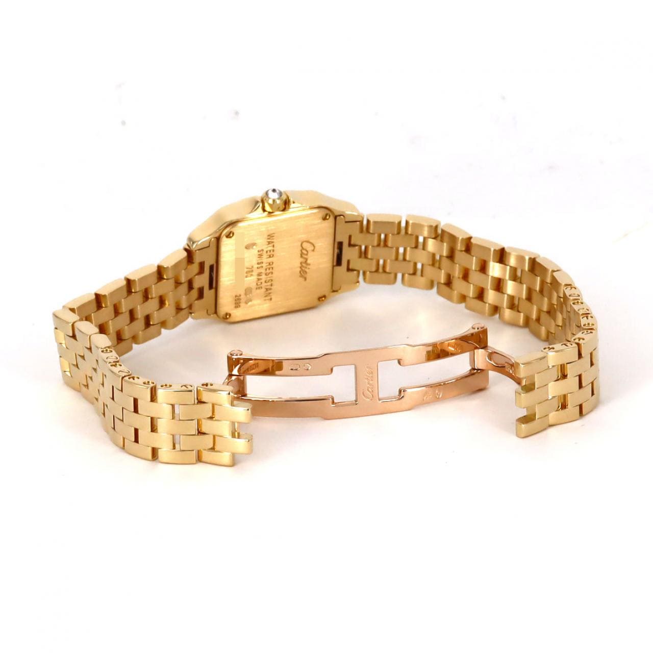 カルティエ サントスドゥモワゼルSM YG/D WF9001Y7 YG クォーツ