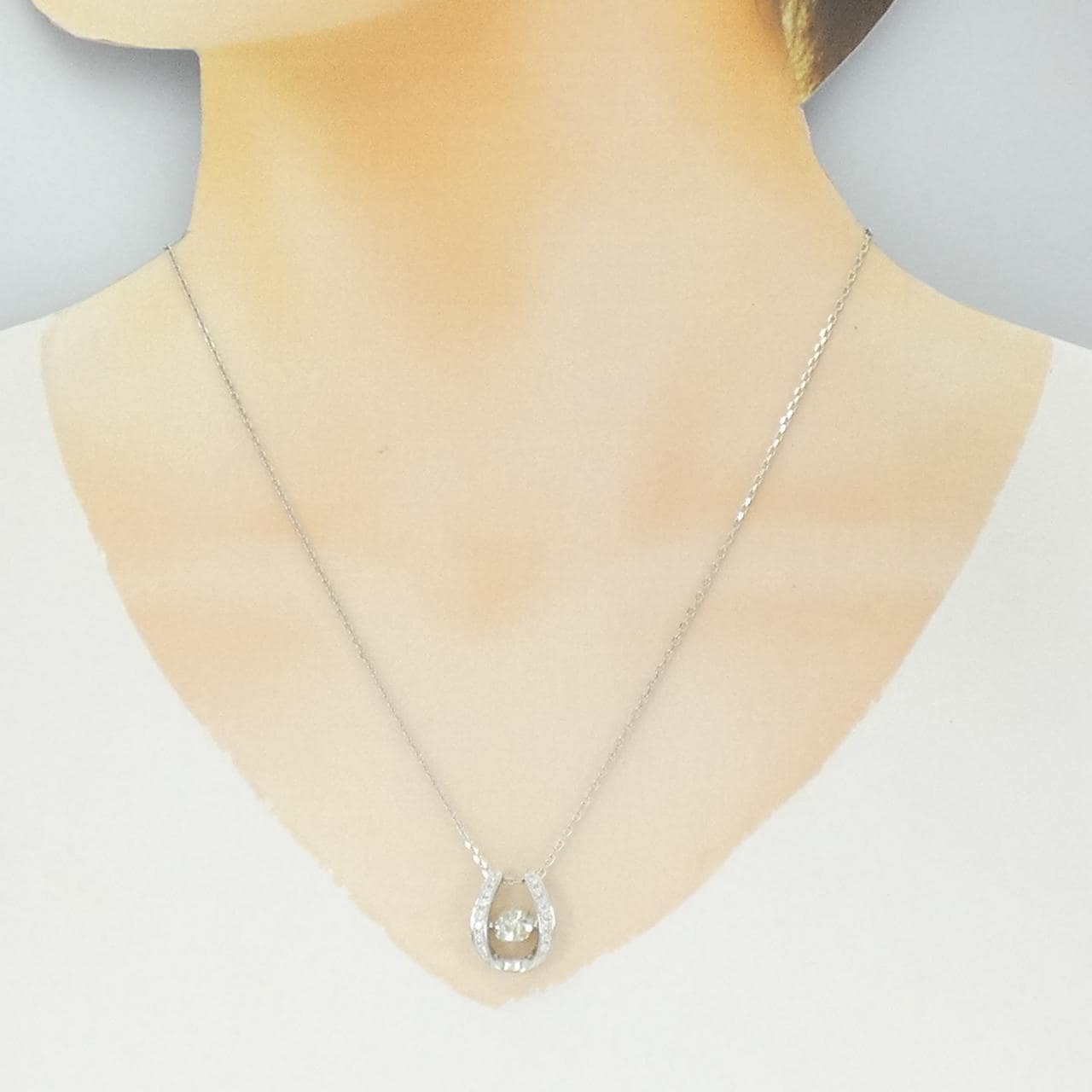PT900/PT850 ダイヤモンド ネックレス 1.012CT