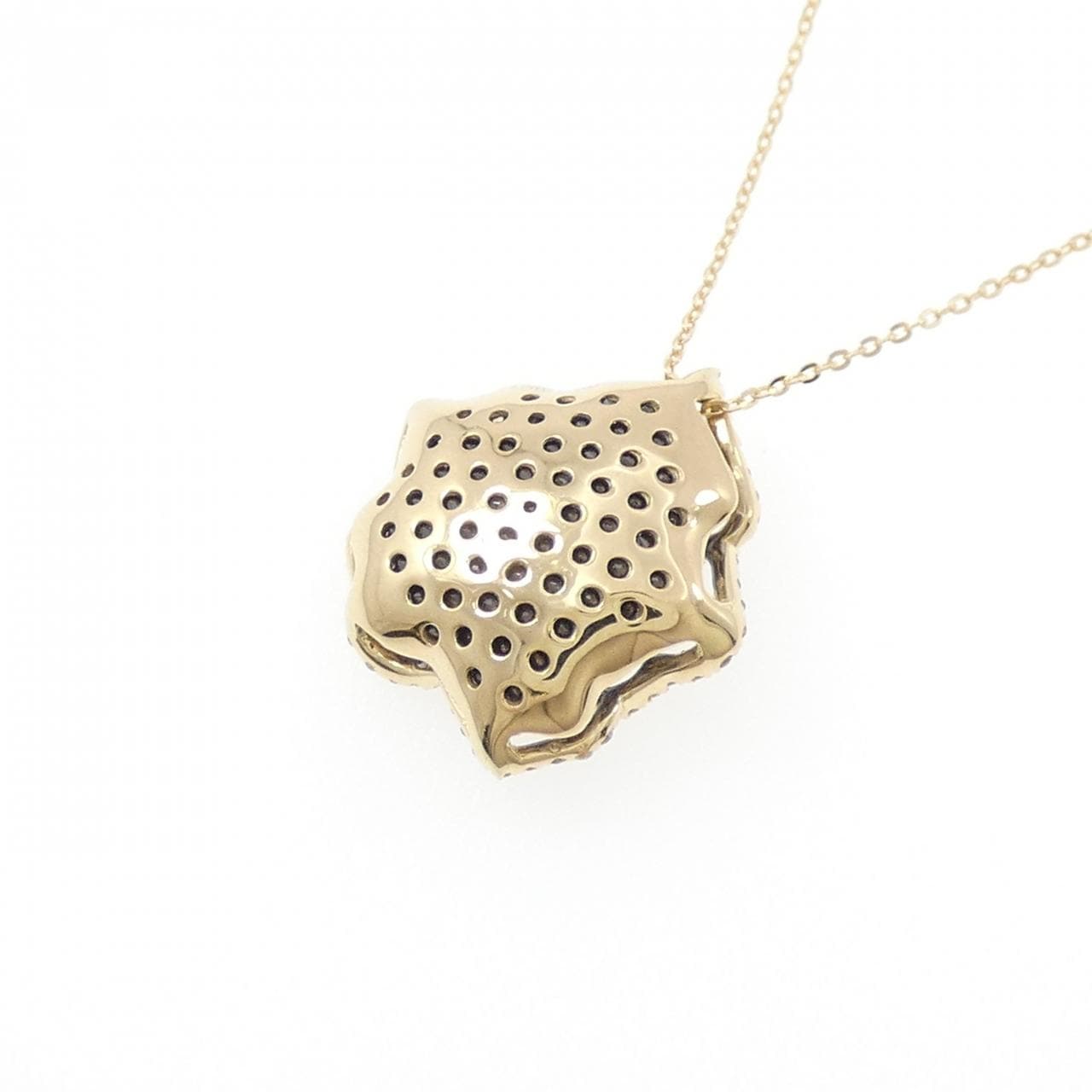 K18YG/K18BG ローズ ダイヤモンド ネックレス 1.00CT