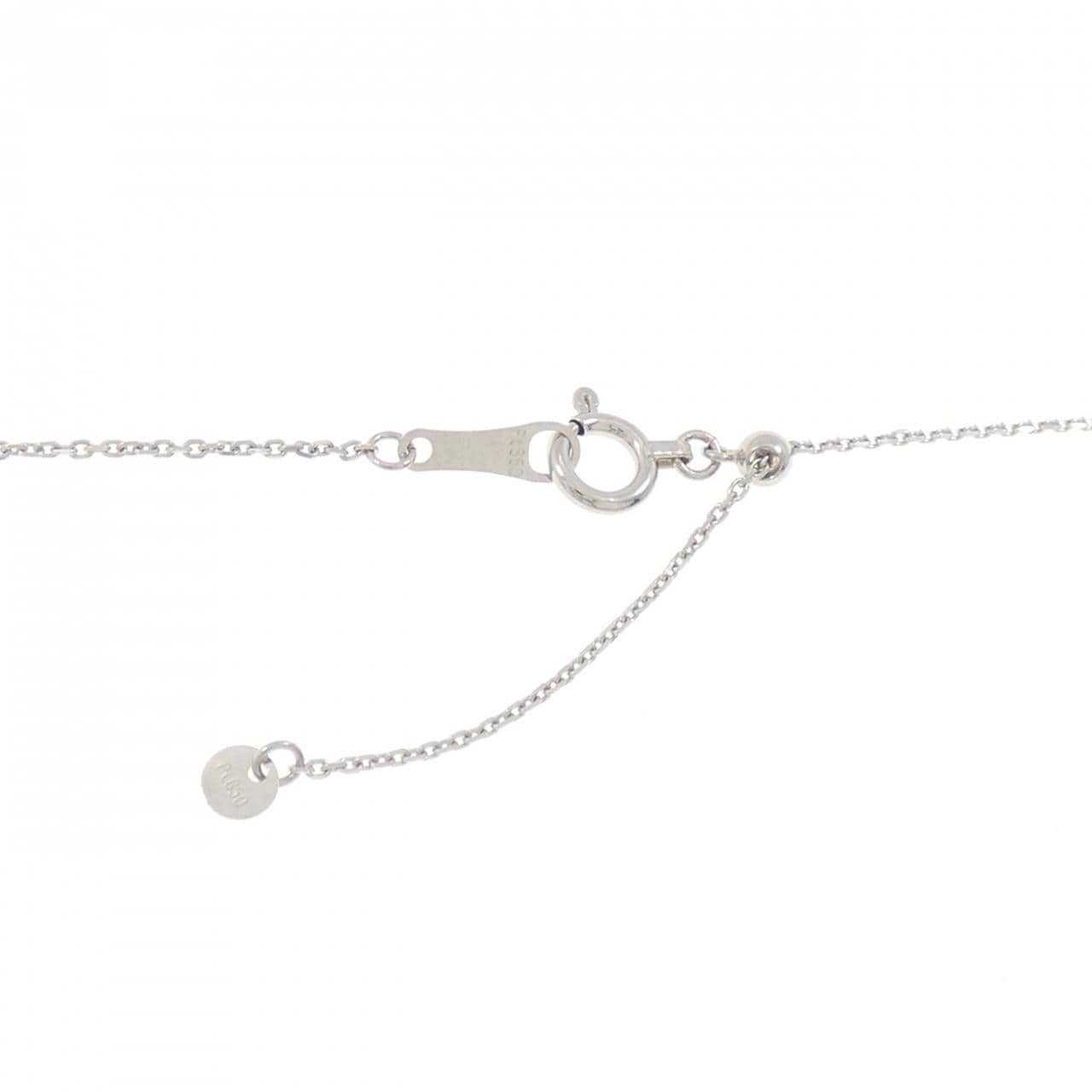 PT900/PT850 ソリティア ダイヤモンド ネックレス 0.154CT
