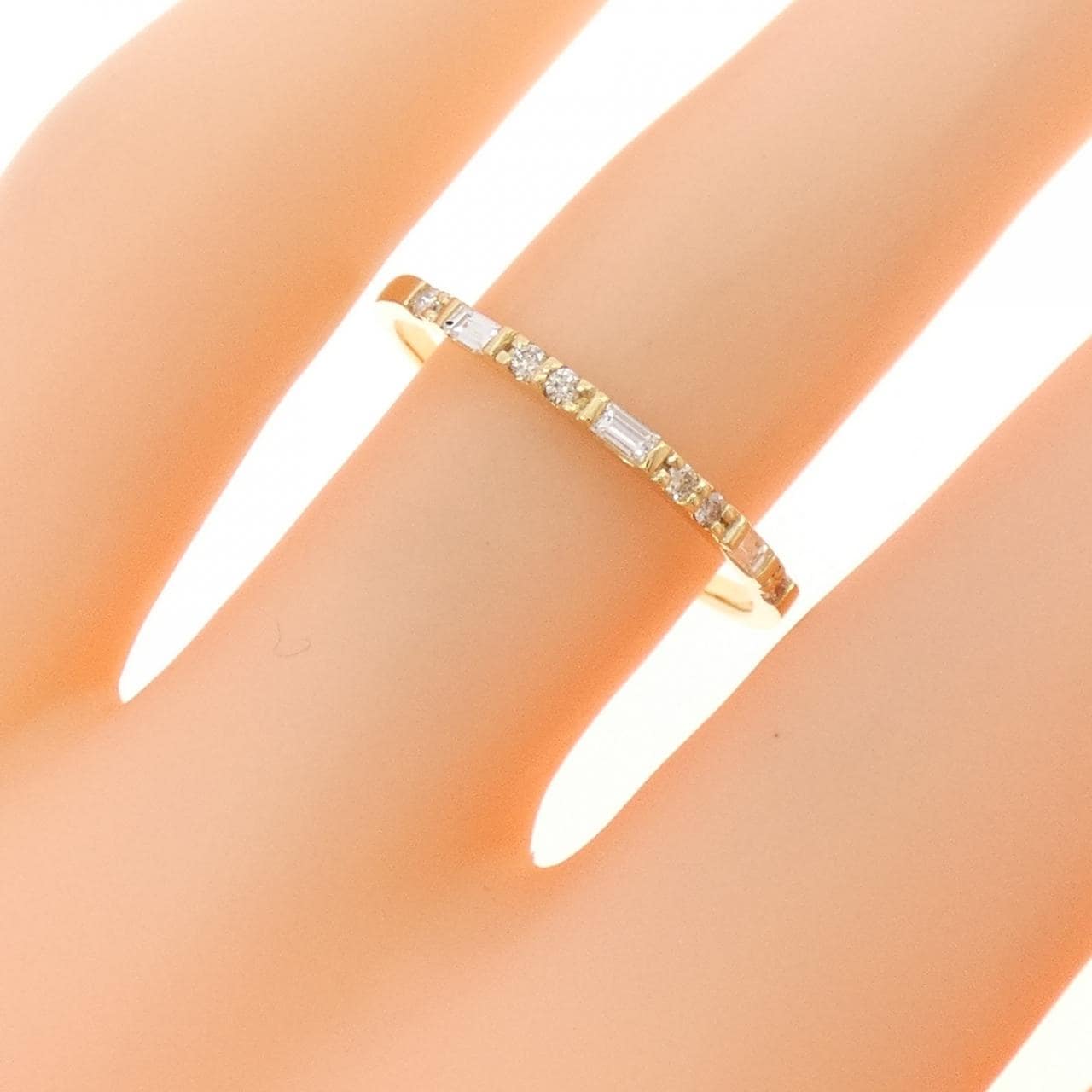 K18YG ダイヤモンド リング 0.10CT