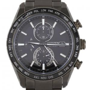 シチズン アテッサ 電波時計 H800-00D9D01/AT8294-59E TI ソーラークォーツ