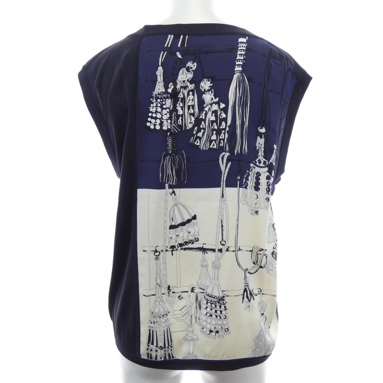 エルメス HERMES PASEMENTERIE *76-7756 ツイルレーヌ. トップス