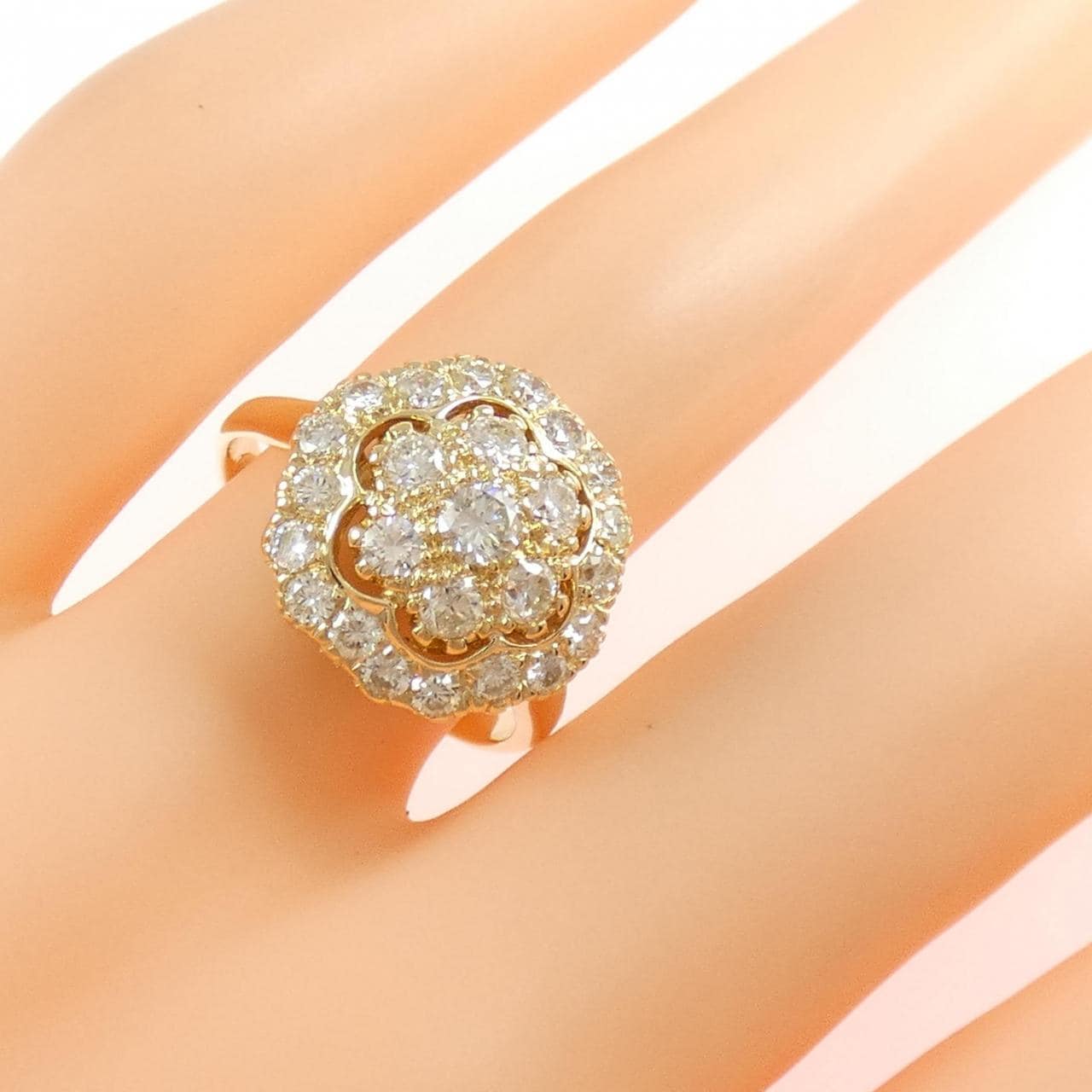 K18YG ダイヤモンド リング 1.00CT