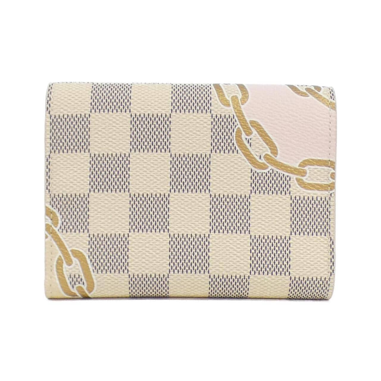 LOUIS VUITTON Damier Azur (Rope and Chain) Portefeuille Victorine N40468 Wallet