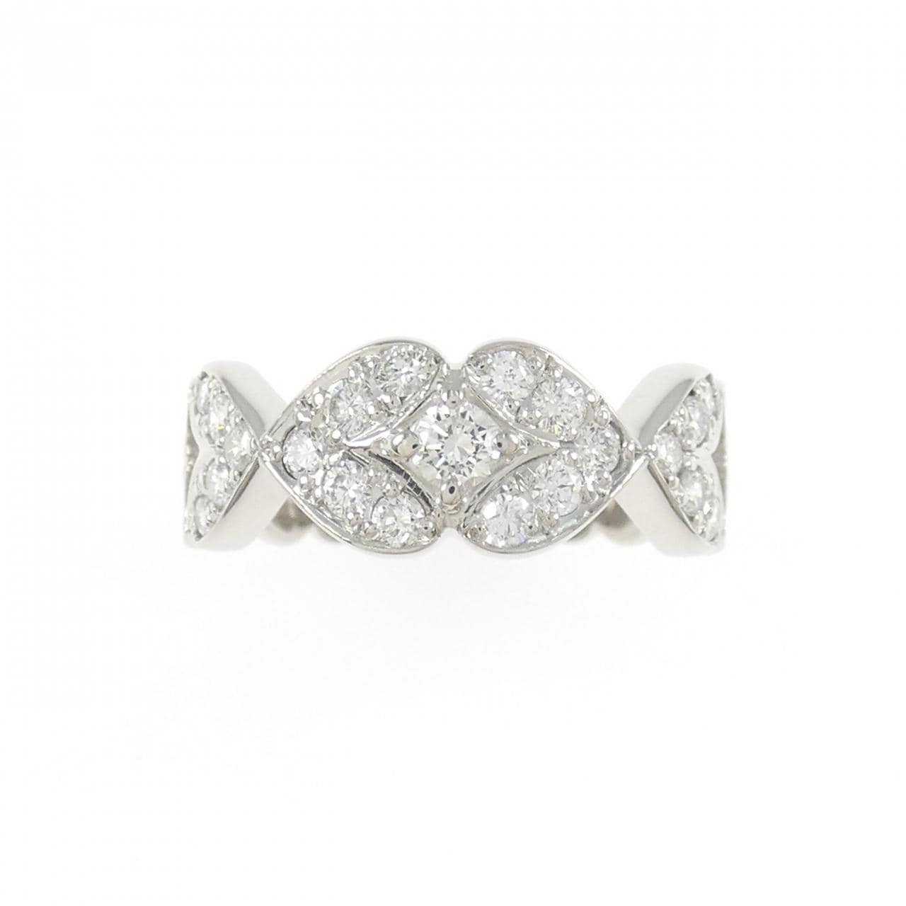 PT900鑽石戒指，0.825克拉