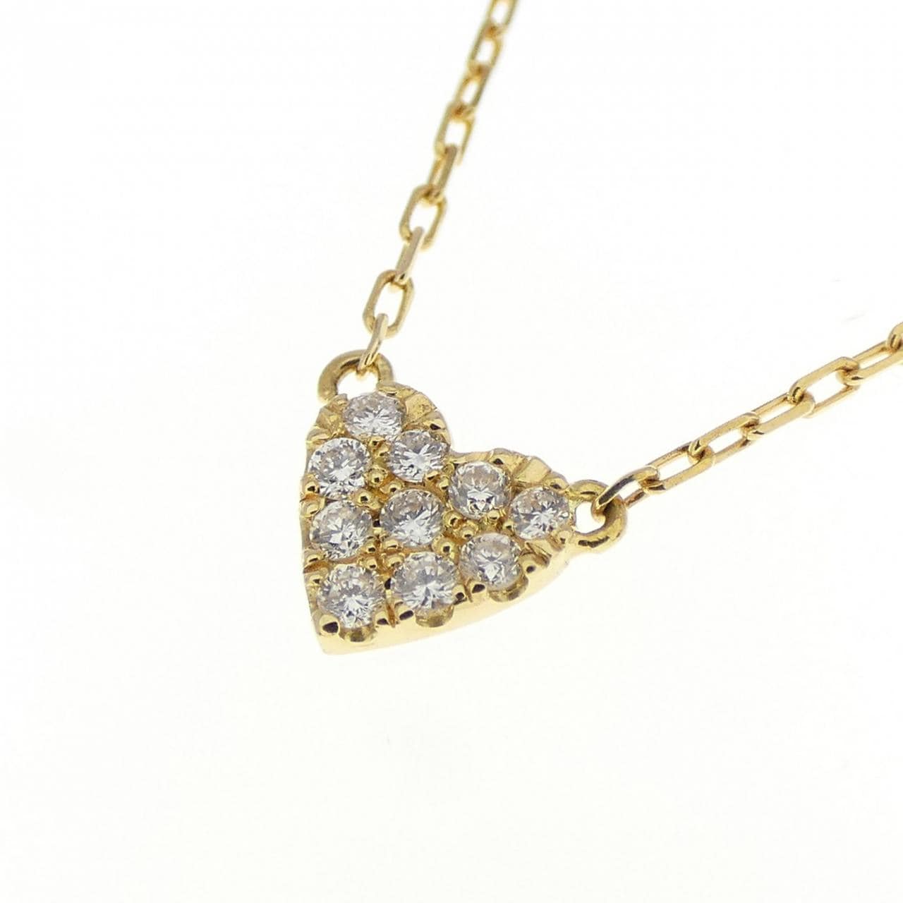 アーカー ハートパヴェ ネックレス 0.05CT