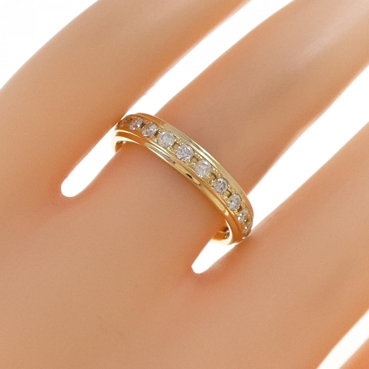 K18YG ダイヤモンド リング 0.70CT