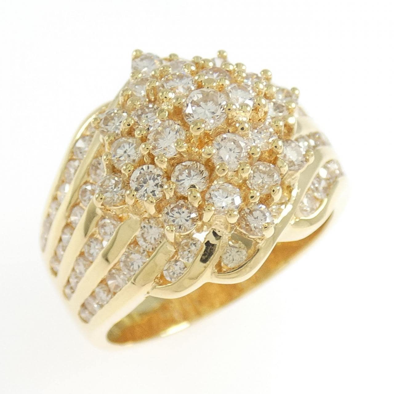 K18YG ダイヤモンド リング 2.05CT