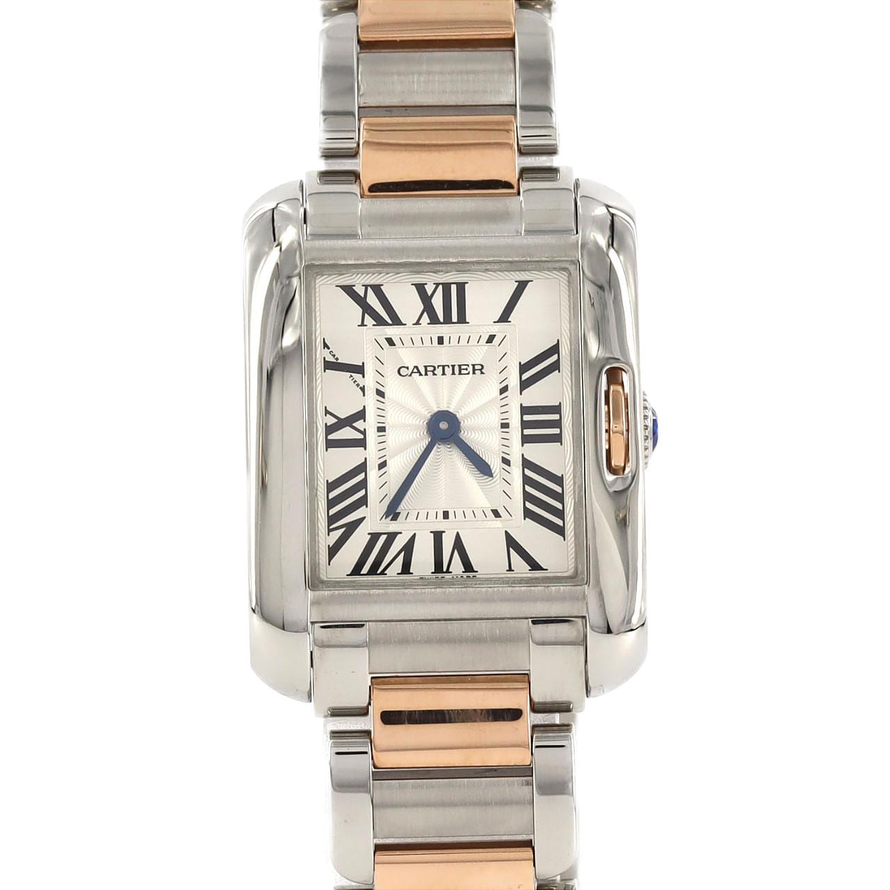 Cartier Tank Anglaise SM PG Combi W5310036 SSxPG石英